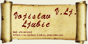 Vojislav Ljubić vizit kartica